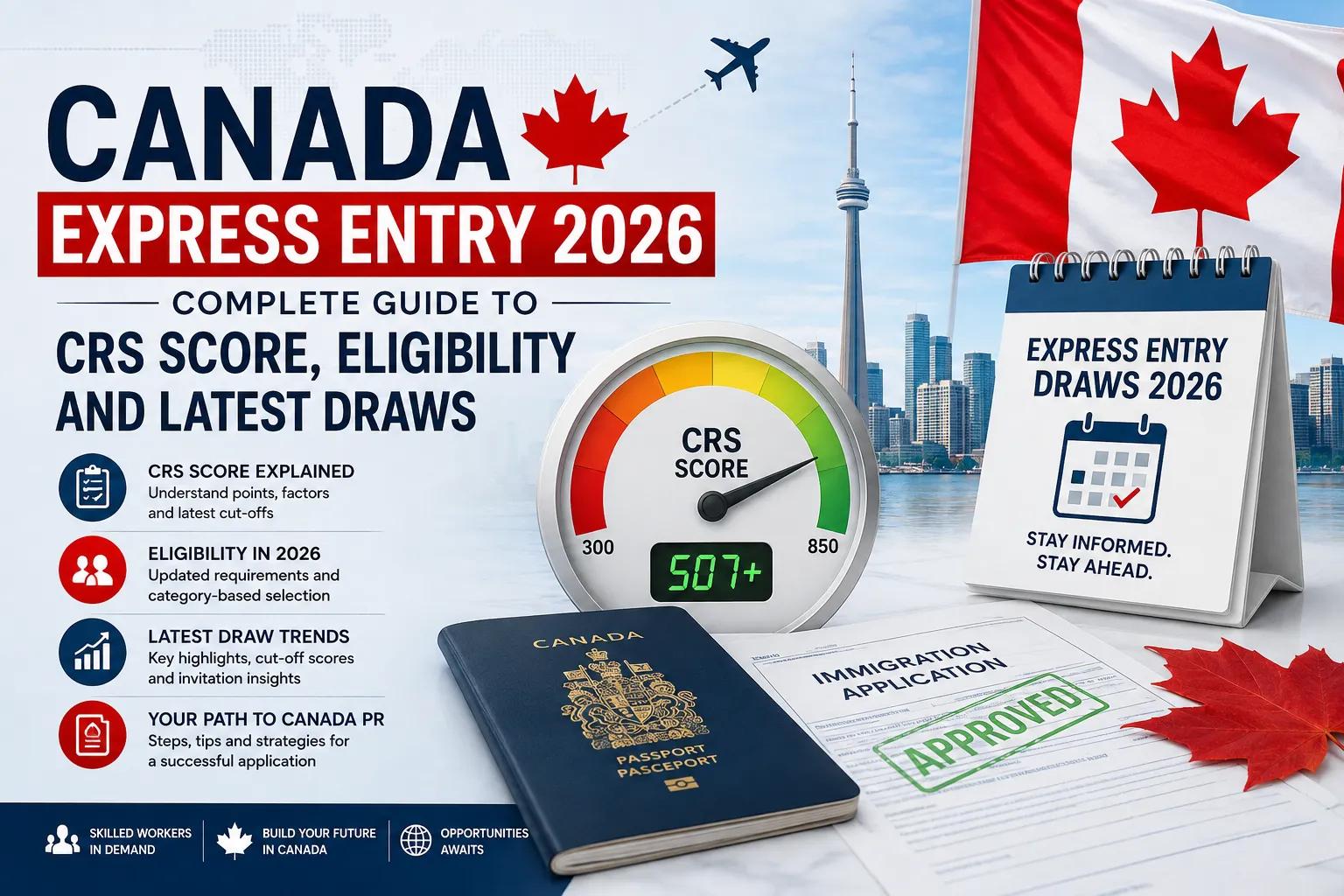 Canada Express Entry 2026: Complete Guide to CRS Score, Eligibility and Latest Draws